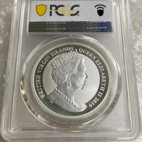 【PCGS鑑定MS69】 ウナとライオン 2019年 イギリス領 ヴァージン諸島 1オンス 1ドル銀貨 シルバーコイン リバースプルーフ 英国 BVI Una Lion 1oz