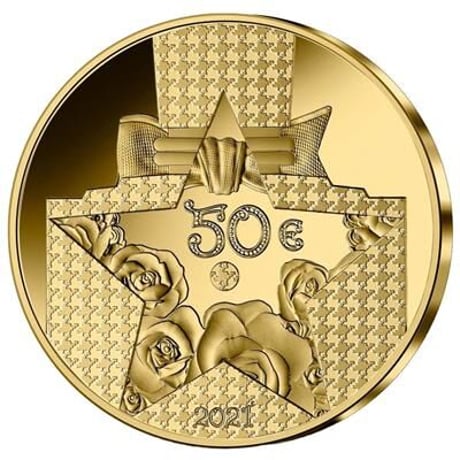 Dior公式 ディオール 1/4オンス金貨 50ユーロ プルーフゴールドコイン フランス造幣局 フレンチミント ミスディオール  香水 ボトル 瓶 通貨 貨幣