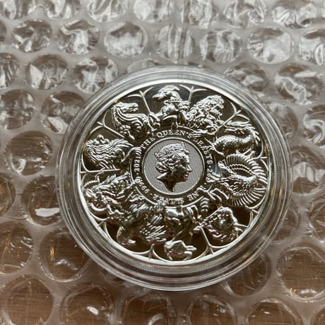 BU版 コンプリーター・最終版 2021 クイーンズビースト 2オンス銀貨 シルバーコイン QUEEN'S BEASTS COMPLETER 2oz Silver coin BU
