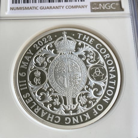 2oz・NGC鑑定PF70 2023年 チャールズ3世 戴冠式記念コイン クラウン 王冠 2オンス銀貨 シルバープルーフコイン ロイヤルミント Royal Mint Coronation