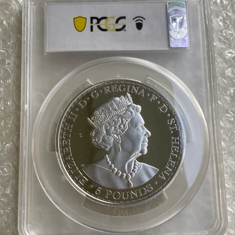 【最高鑑定品】5オンス銀貨 ウナとライオン イギリス領セントヘレナ造幣局 マスターピース版 ウィリアムワイオンデザイン 2021年 シルバー プルーフコイン Una Lion