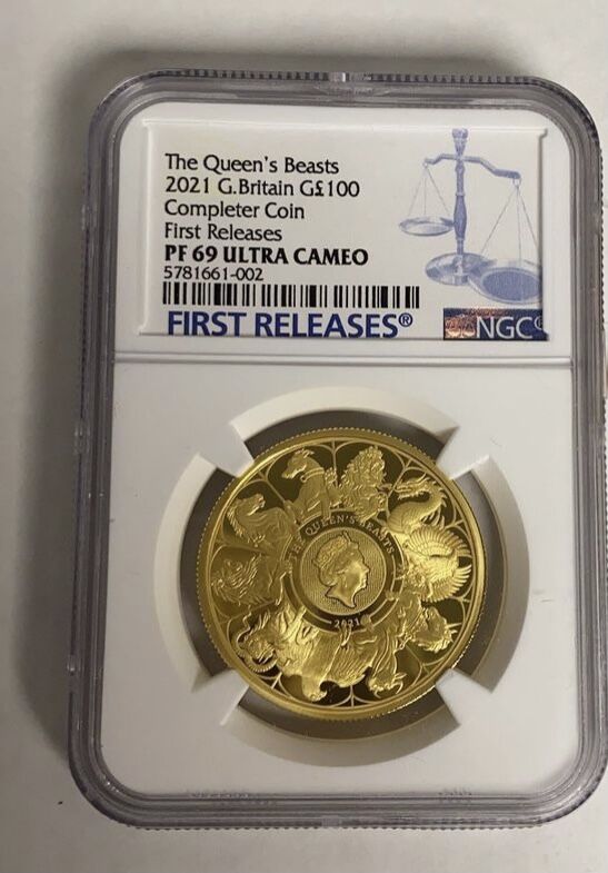 2021 クイーンズビースト コンプリーター 銀貨 NGC PF69 COA箱付 NGC鑑定 PF69】クイーンズビースト 2021 コンプリーター版 1オンス 100
