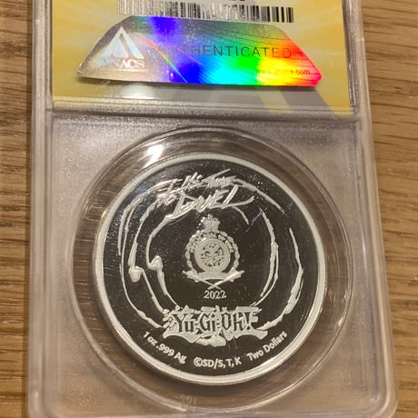 【セット：ANACS鑑定PF69】遊戯王 ブルーアイズホワイトドラゴン 青眼の白竜 レッドアイズブラックドラゴン ニウエ 1オンス銀貨 シルバーコイン ×トレカ・トレーディングカード