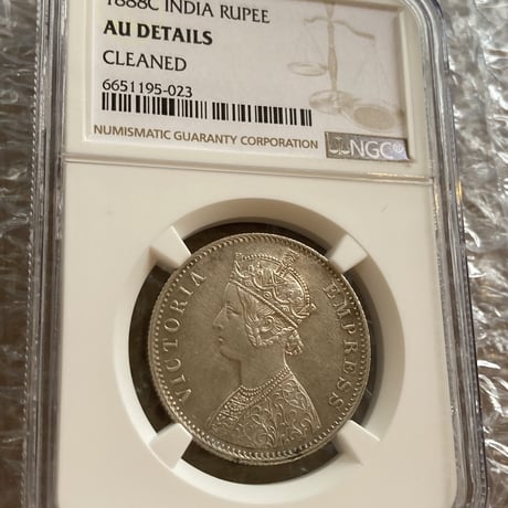 【NGC鑑定UNC】1889年 1/2 ハーフクラウン銀貨 シルバー アンティークコイン イギリス 英国 ヴィクトリア女王 ※DETAILSあり