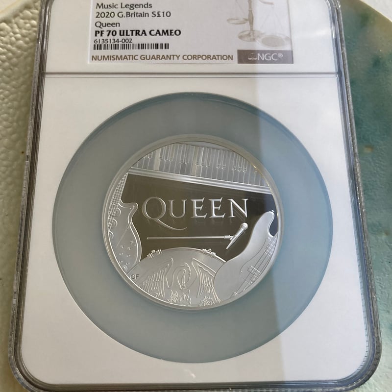 NGC鑑定PF70・5oz】 QUEEN ミュージック・レジェンド クイーン 5オンス