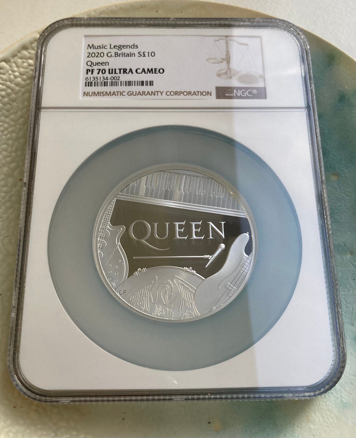 NGC鑑定PF70・5oz】 QUEEN ミュージック・レジェンド クイーン 5オンス