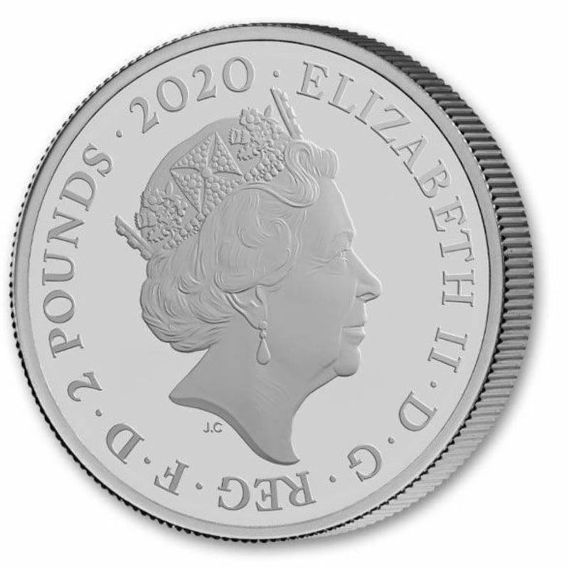 第１貨・１オンス銀貨】007 ジェームズボンド ２ポンド銀貨 プルーフ