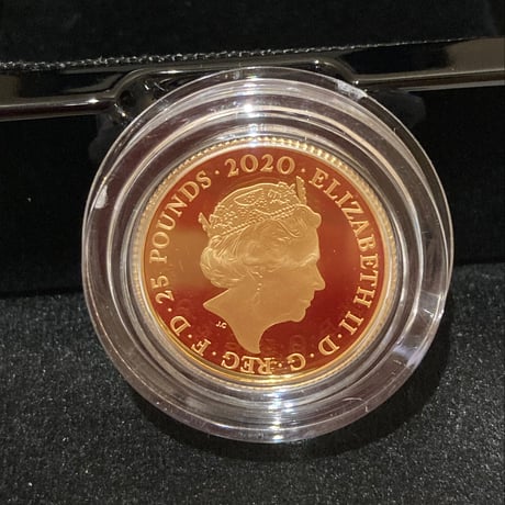 【金7.8g】デビッドボウイ 1/4オンス金貨 25ポンド ゴールド プルーフコイン ミュージックレジェンド  ロイヤルミント David Bowie royal mint