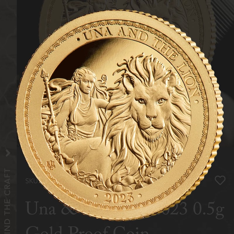 2023年度版 ウナとライオン イギリス領セントヘレナ造幣局 2ポンド金貨 ...