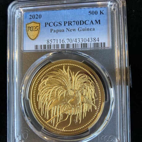 【PCGS PR70DCAM確定品】2020 パプアニューギニア 極楽鳥 500キナ 1オンス 金貨 ゴールドコイン Papua New Guinea Bird of Paradise