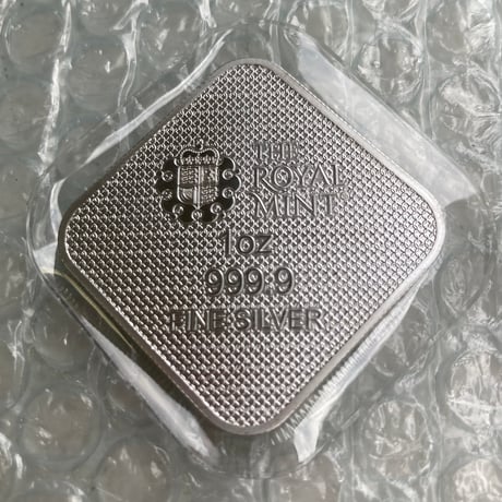 【2枚セット】1オンス・シルバーバー クイーンズビースト コンプリーター 最終版 2025年 ロイヤルミント 銀の延べ板 英国 イギリス 菱形 四角