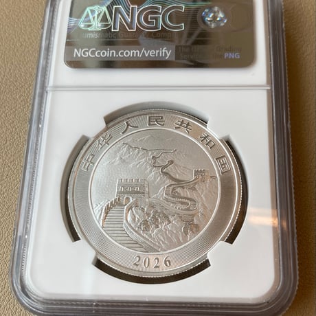 【発行即日鑑定・FDI版】 NGC鑑定MS70FDI 2026年 中国 フライングドラゴン 10元銀貨 シルバーコイン