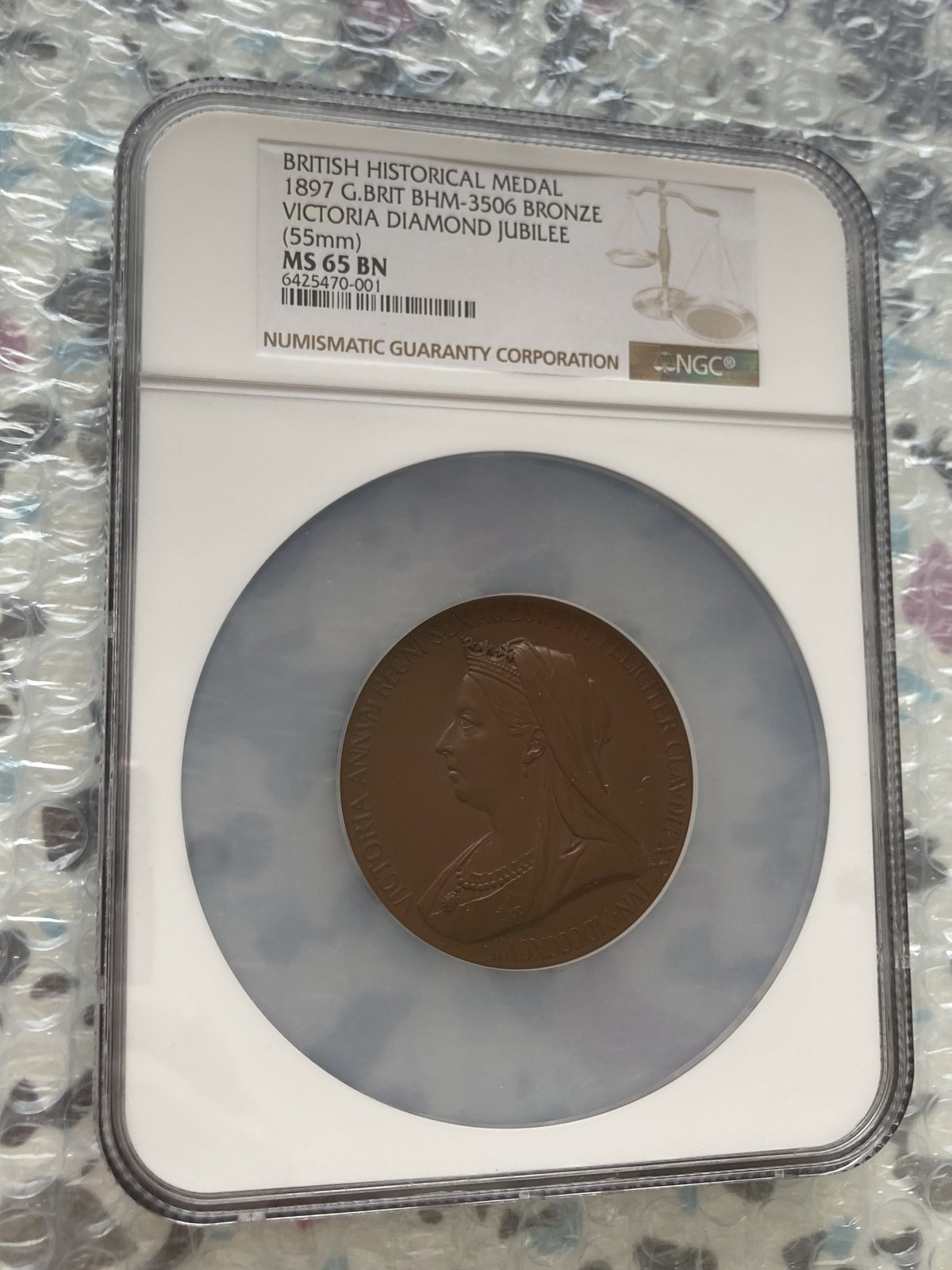 1897 イギリス ヴィクトリア ジュビリー PCGS 鑑定 ブロンズ メダル 1897 イギリス ヴィクトリア ジュビリー PCGS 鑑定 ブロンズ
