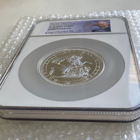 5ozサイズ‼︎  ロイヤルミント ピストルッチ NGC鑑定PF69 2024年 聖ジョージの竜退治 5オンス銀貨 シルバー プルーフコイン Royal Mint Pistrucci