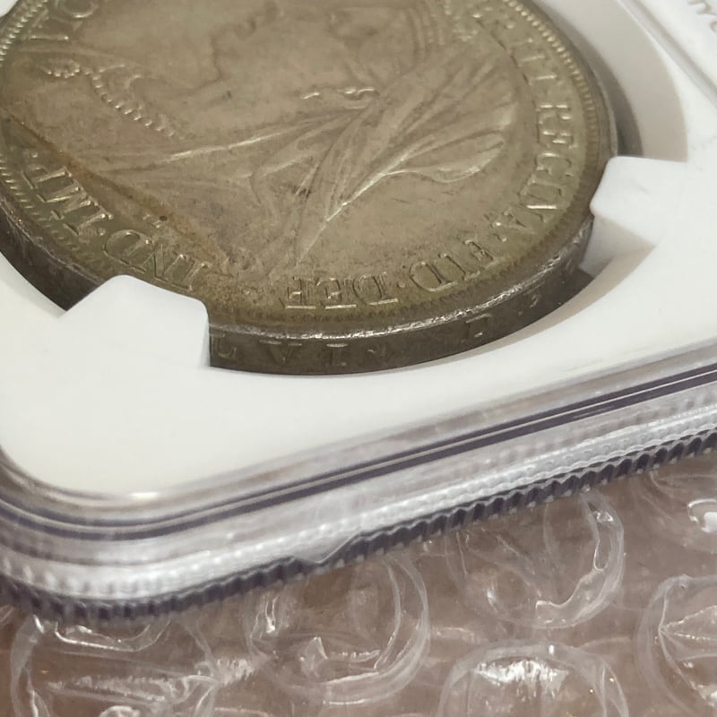 NGC鑑定MS62 クラウン銀貨 ヴィクトリア女王 1893年 ヴェールヘッド