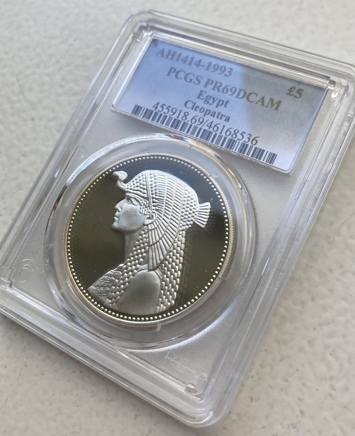 【希少 美品】準々最高鑑定 エチオピア 大型 銀貨 PCGS