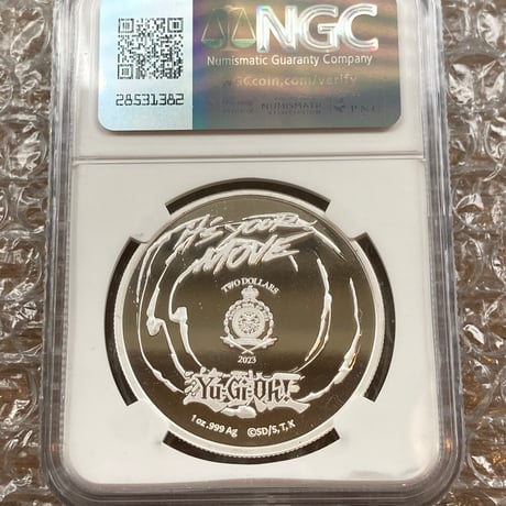 【NGC最高鑑定MS70】25周年記念版 遊戯王 ダーク（ブラック）・マジシャン・ガール ニウエ国 2023年 1オンス 2ドル銀貨 シルバーコイン ※PSAトレカ・トレーディングカードではない