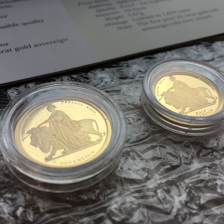 ウナとライオン 2019 オルダニー島 24k ソブリン金貨セット ゴールドコイン Alderney Una Lion sovereign gold coin set