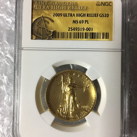 【NGC MS69PL 】2009年 ウルトラハイレリーフ金貨 コイン プルーフライク セントゴーデンス ゴールド ダブルイーグル ULTRA HIGH RELIEF