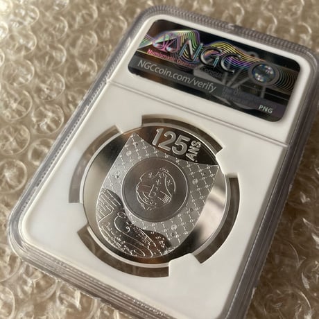 【NGC鑑定PF70】ベルルッティ BERLUTI公式 フランス造幣局  125周年記念銀貨 10ユーロ シルバー プルーフコイン フレンチミント カリグラフィー 革靴