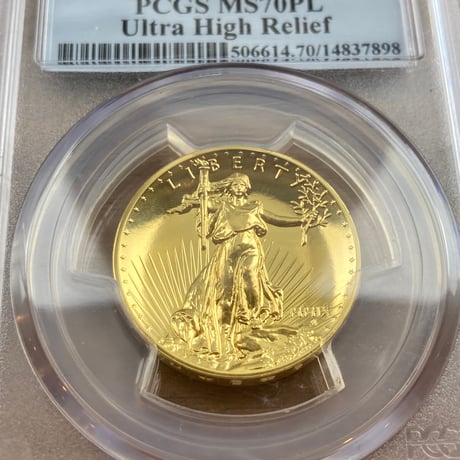 【PCGS MS70PL First Strike】2009年 セントゴーデンス ウルトラハイレリーフ金貨 ダブルイーグル ゴールドコイン プルーフライク High Relief