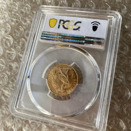 【1908年・PCGS MS66+】フランス 20フラン ルースター金貨 ゴールド アンティークコイン 聖マリアンヌ フレンチミント 1908 FRANCE G20F ROOSTER