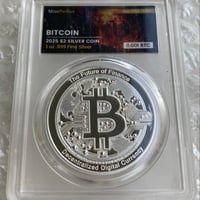 PCGS鑑定VF35 ビルマ ミャンマー 孔雀 クジャク 1チャット銀貨