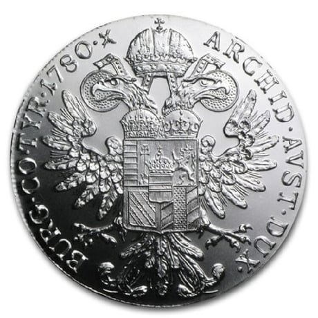 1780年 マリアテレジア ターラー銀貨 オーストリア リストライク版 シルバー アンティークコイン モダンコイン