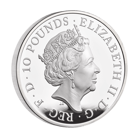 コンプリーター版 2021 クイーンズビースト 5オンス 10ポンド銀貨 プルーフコイン シルバー QUEEN'S BEASTS COMPLETER 5oz Silver coin