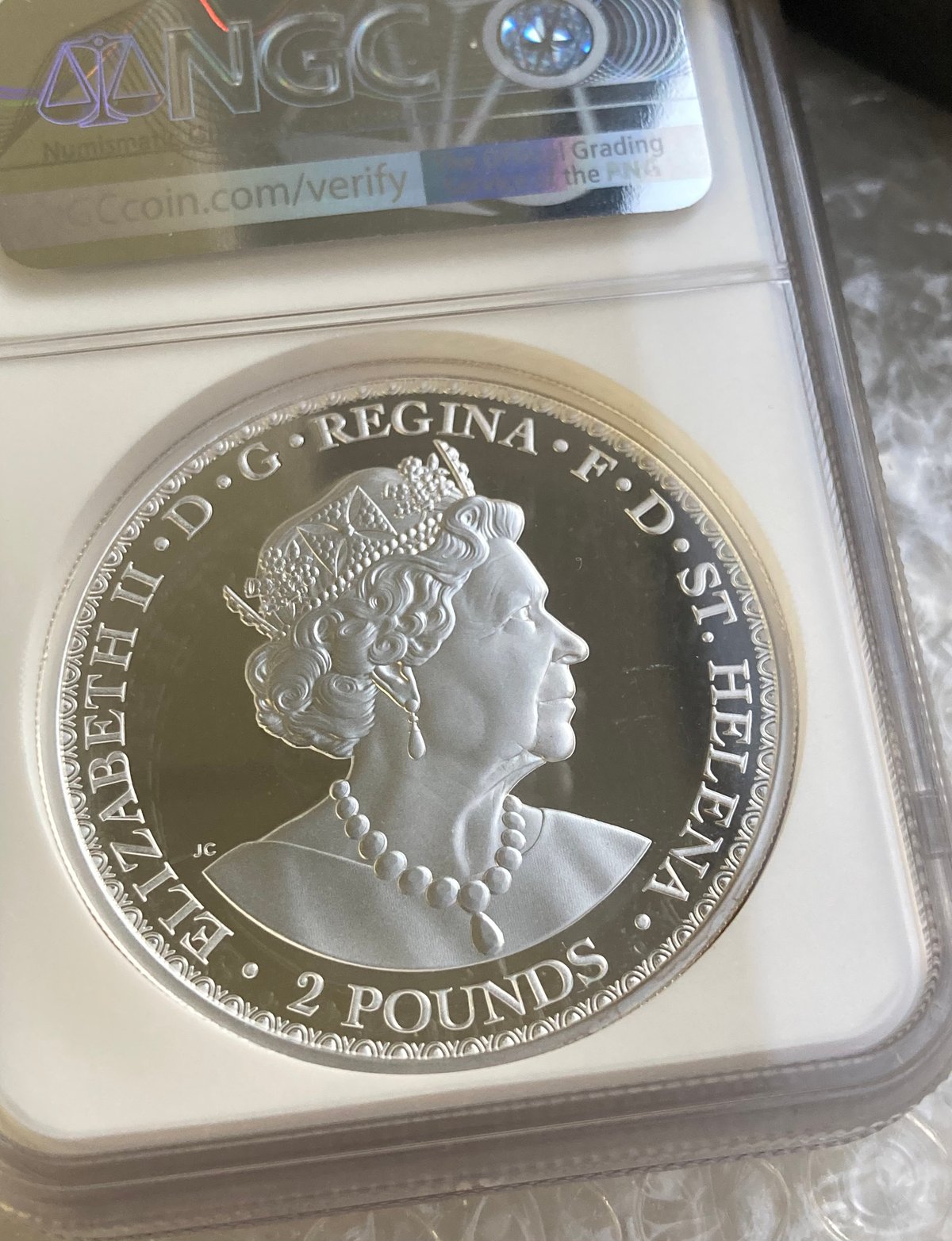 NGC鑑定PF70UC+FDI】 2オンス銀貨 ウナとライオン マスターピース版