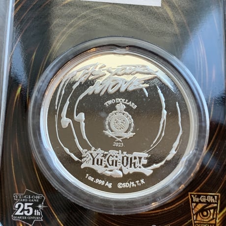 【25周年記念版】遊戯王 武藤遊戯 ニウエ国 1オンス 2ドル銀貨 シルバーコイン ⭐︎トレカ・トレーディングカードではありません⭐︎