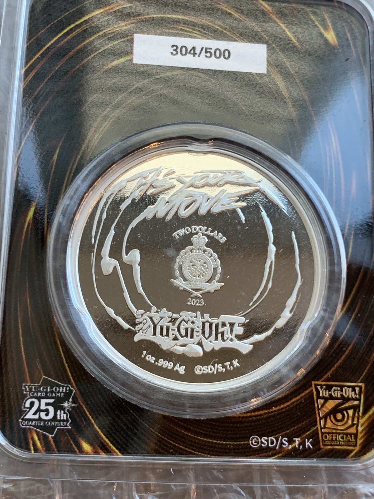 25周年記念版】遊戯王 武藤遊戯 ニウエ国 1オンス 2ドル銀貨 シルバーコイン ⭐︎トレカ...