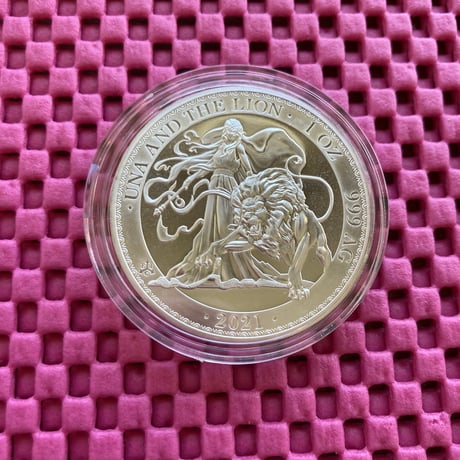 BU版 ウナとライオン 2021年 セントヘレナ 1オンス銀貨 シルバー コイン Una Lion silver coin Brilliant Uncirculated