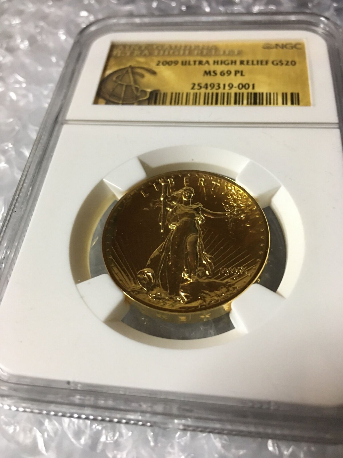 【NGC MS69PL 】2009年 ウルトラハイレリーフ金貨 コイン プルーフライク セントゴーデンス ゴールド ダブルイーグル ULTRA  HIGH RELIEF