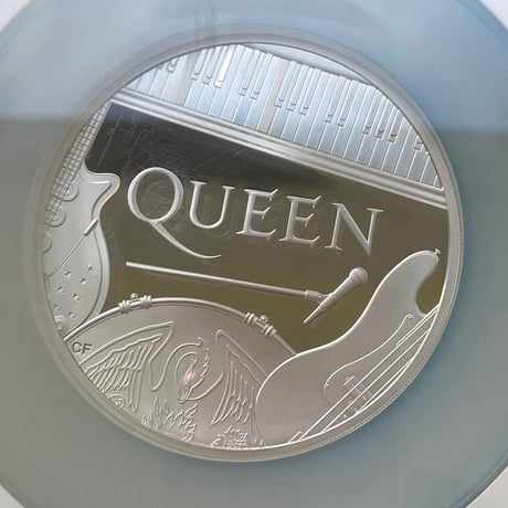 【NGC鑑定PF70・5oz】 QUEEN ミュージック・レジェンド クイーン 5オンス銀貨 10ポンド シルバープルーフコイン 英国 イギリス ロイヤルミント Royal Mint