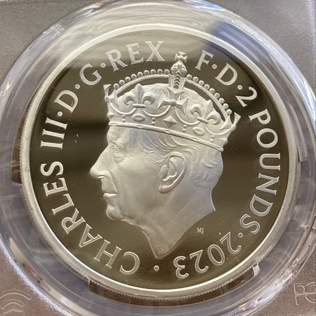 【※世界で6枚のPCGS70鑑定】 2023年 チャールズ3世 戴冠式記念 クラウン 王冠 1オンス銀貨 シルバープルーフコイン ロイヤルミント 英国造幣局 Royal Mint
