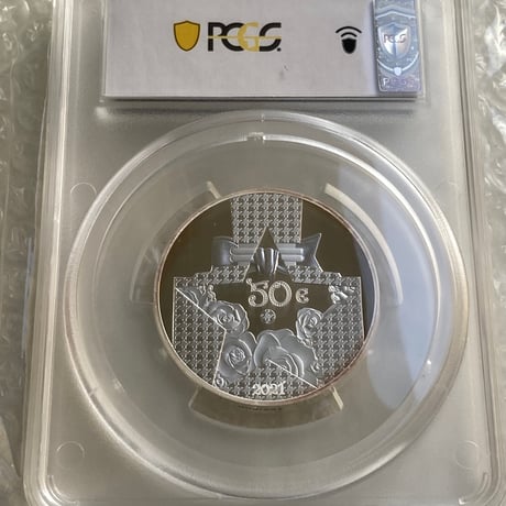 【PCGS鑑定PR69】Dior公式 ディオール 5オンス銀貨 50ユーロ シルバープルーフコイン フランス造幣局 フレンチミント ミスディオールモチーフ 香水 瓶 ボトル french mint