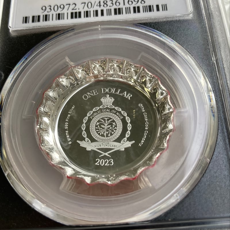 PCGS鑑定PR70+FDI 発行即日鑑定 ファーストデー ニウエ国 1ドル