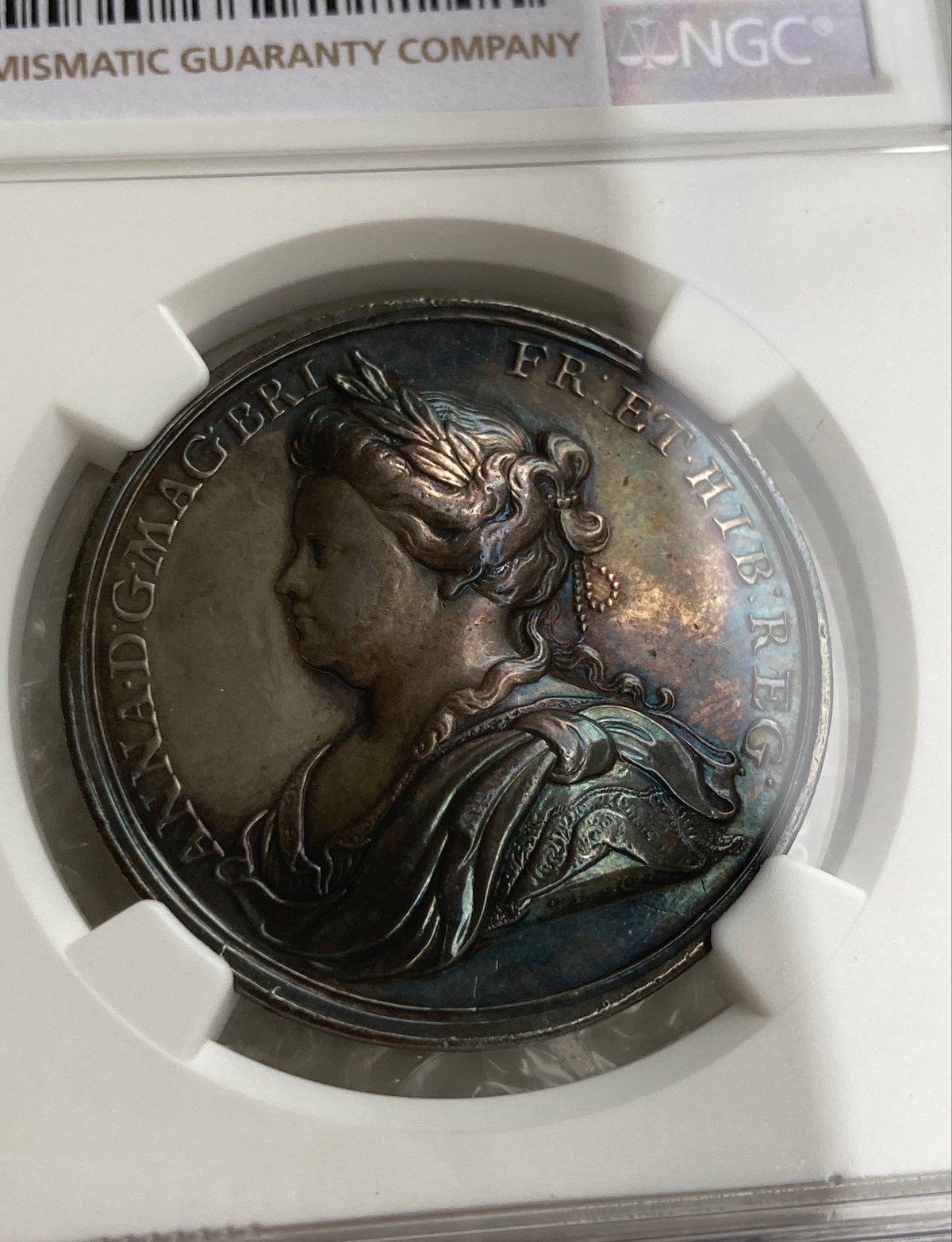 専用手配品　1713年 イギリス アン ユトレヒトの平和 クロッカー 銀メダル 専用手配品 1713年 イギリス アン ユトレヒトの平和 クロッカー