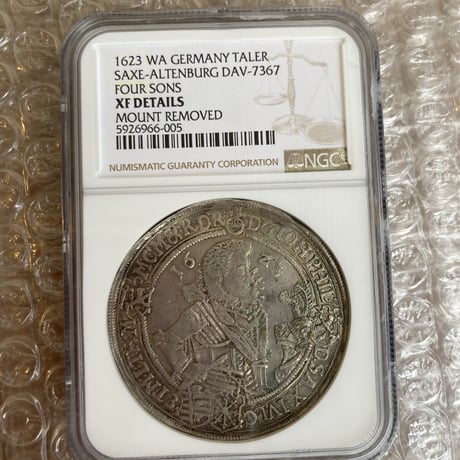 1841年ドイツザクセン2ターラー銀貨