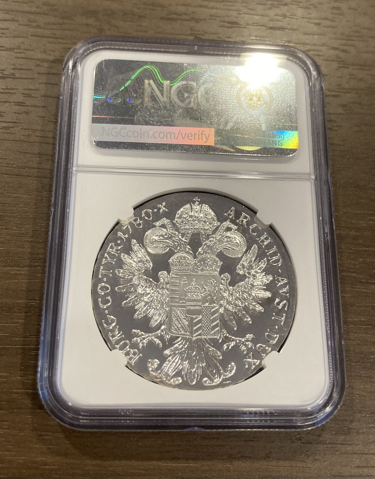 NGC鑑定PF69UC】1780年 マリアテレジア ターラー銀貨 オーストリア 