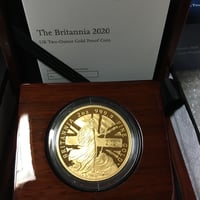 【2オンス金貨】2020年 ブリタニアコイン プルーフ ゴールド 英国 イギリス ロイヤルミント BRITANNIA  2oz GOLD PROOF COIN Royal Mint