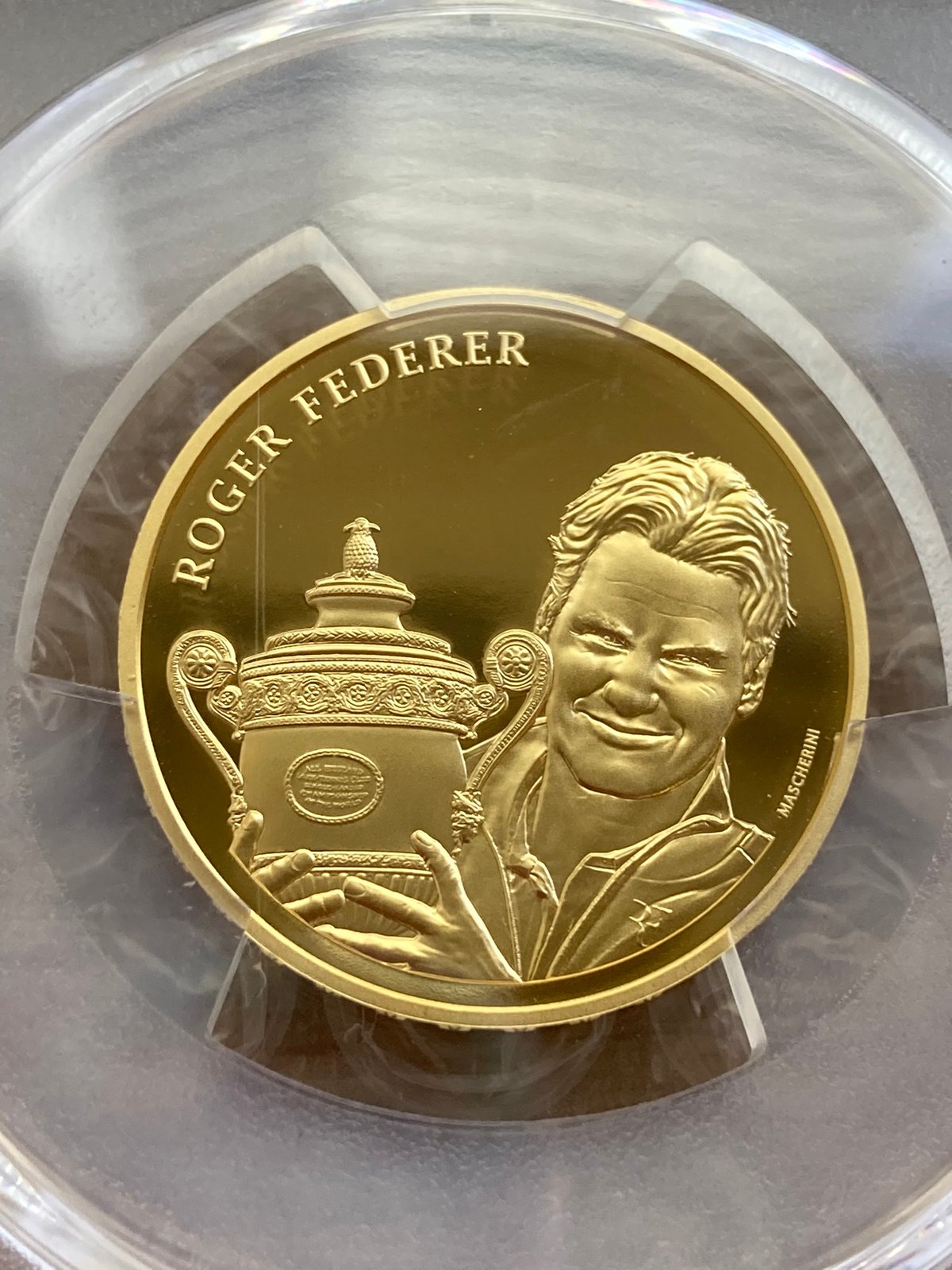 PCGS鑑定PR70】ロジャーフェデラー 金貨 ゴールドコイン スイス