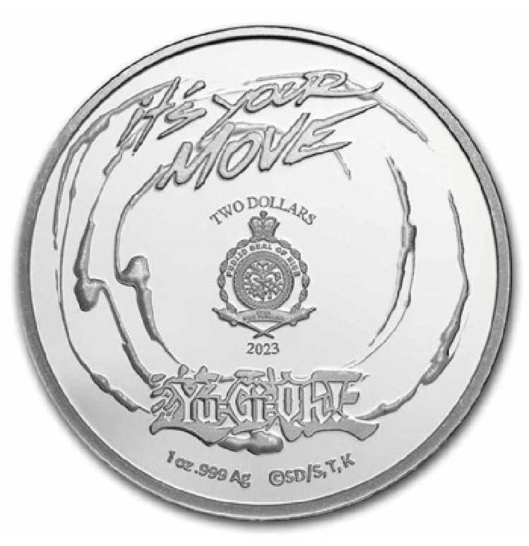 ニウエ 2023 遊戯王 銀貨 闇遊戯 BU 完全未使用品 他2点 25周年記念版】遊戯王 武藤遊戯 ニウエ国 1オンス 2ドル銀貨