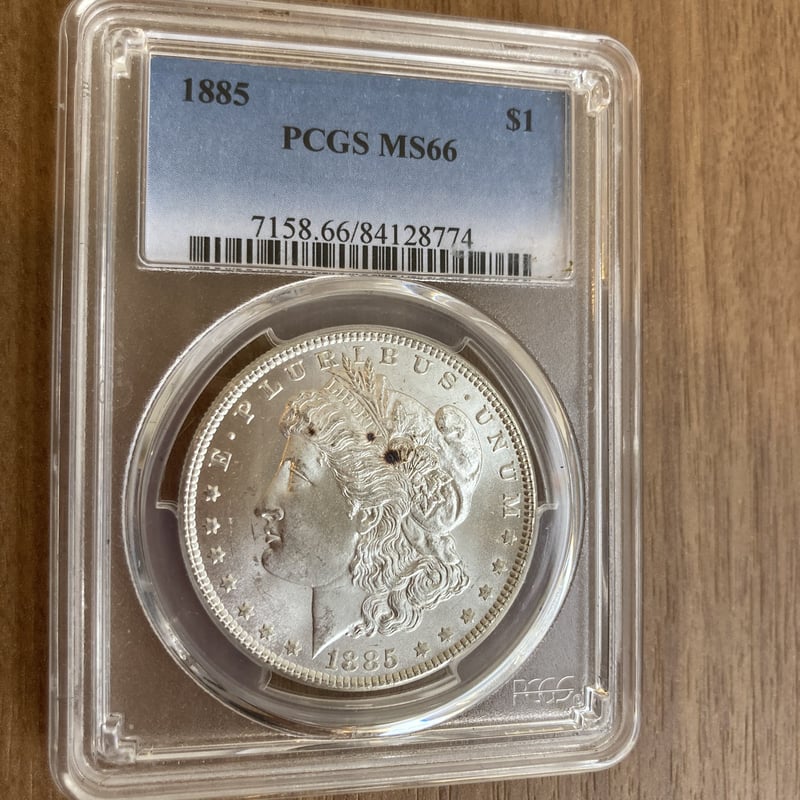 PCGS鑑定MS66】1885年 米国モルガンダラー モーガンダラー 銀貨 