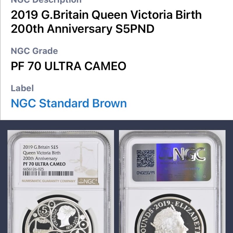 2019年 イギリス ブリタニア NGC PF70UCとPF70REV PF 2019年 イギリス ブリタニア NGC PF70UCとPF70REV PF 2019 Great