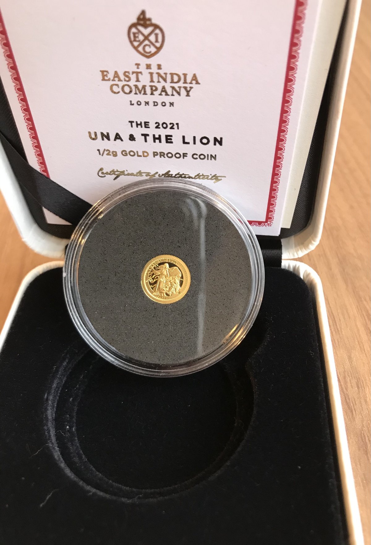 2021年度版 ウナとライオン セントヘレナ £2 金貨 ゴールド プルーフ 