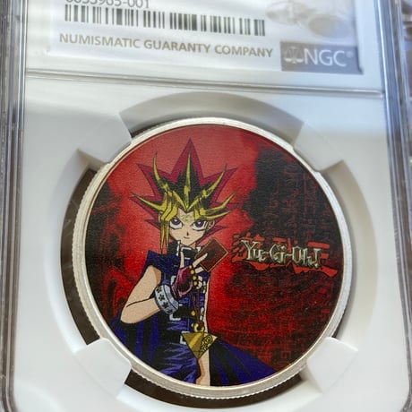 【NGC鑑定MS69】 遊戯王 闇遊戯 250枚限定 ニウエ国 シルバーコイン 1オンス2ドル銀貨 主人公 武藤遊戯 ×トレカ・トレーディングカードではない