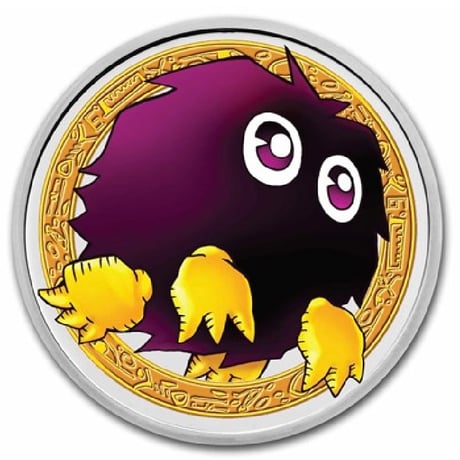 【25周年記念版】 遊戯王 クリボー ニウエ国 2023年 1オンス 2ドル銀貨 シルバーコイン 武藤遊戯 yu-gi-oh   ※トレカ・トレーディングカードではない