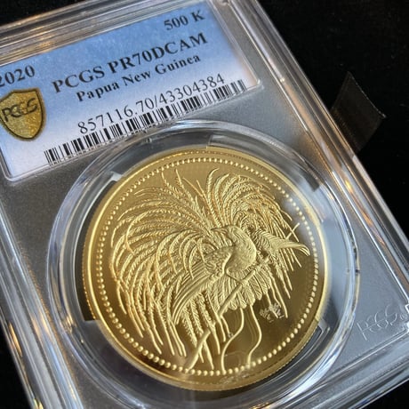 【PCGS PR70DCAM確定品】2020 パプアニューギニア 極楽鳥 500キナ 1オンス 金貨 ゴールドコイン Papua New Guinea Bird of Paradise